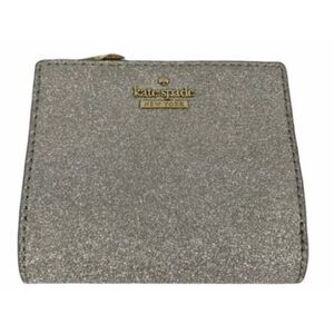 Kate Spade silver Hayes St. Mikey folding wallet